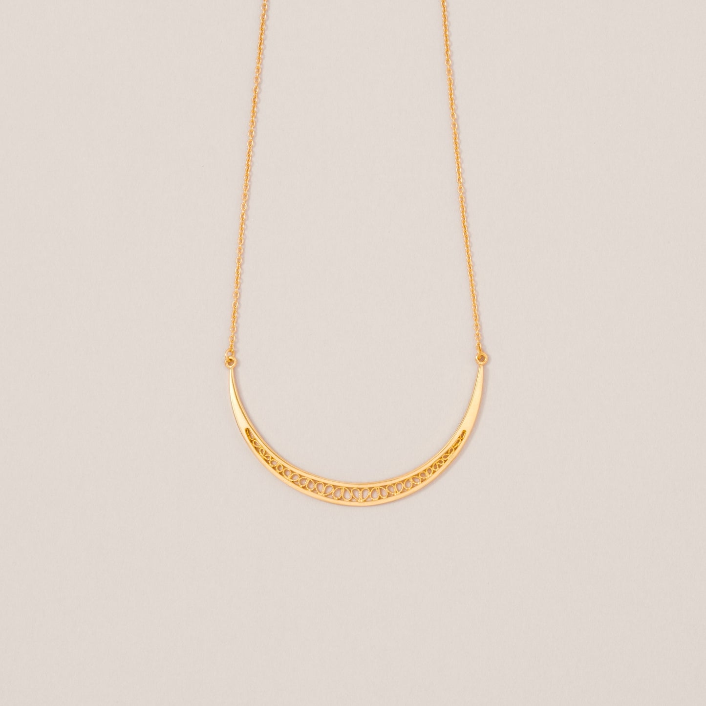 <即日発送> crescent moon necklace - gold