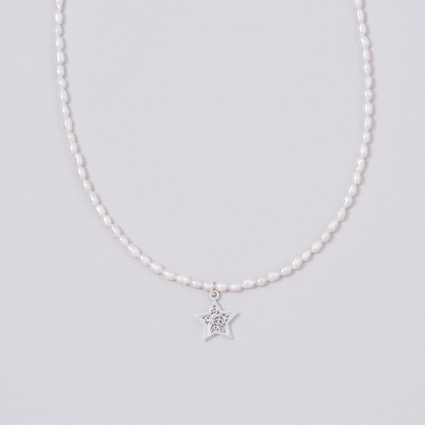 pre-order / star charm pearl necklace & choker