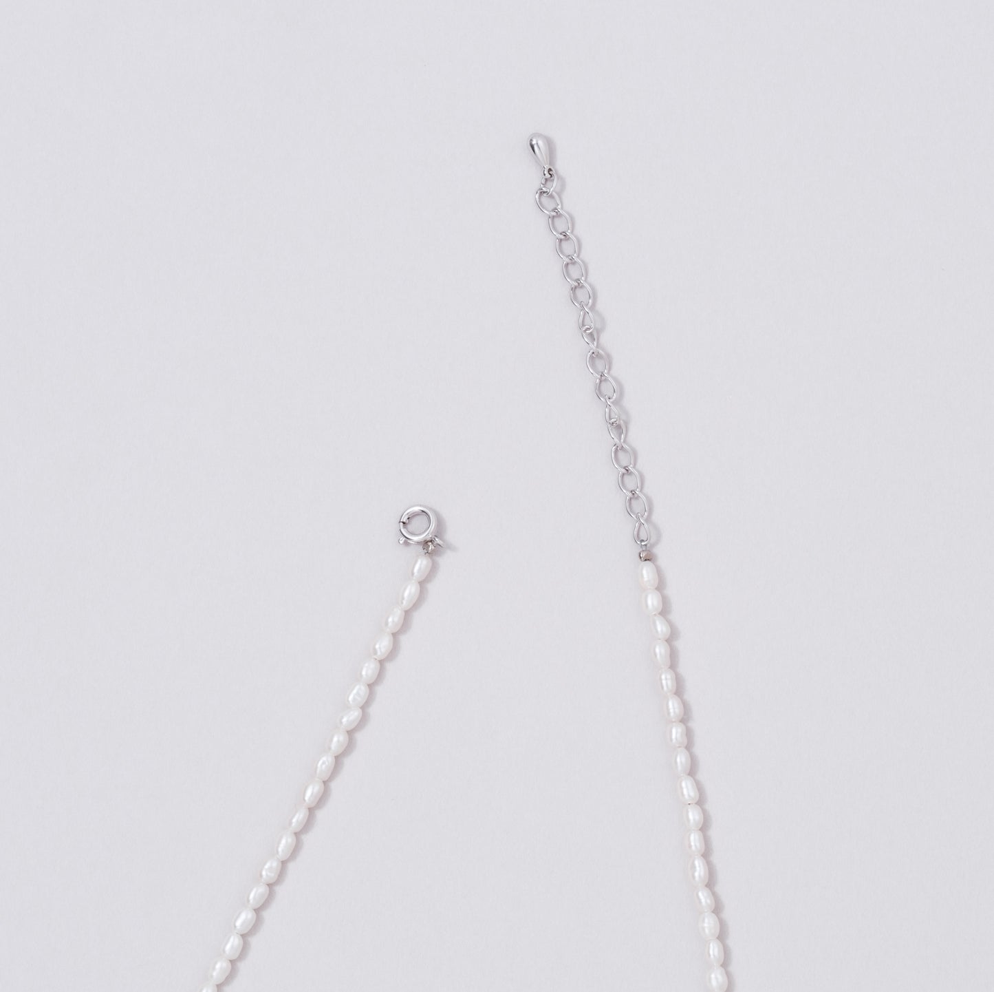 circle charm pearl necklace & choker <受注生産>