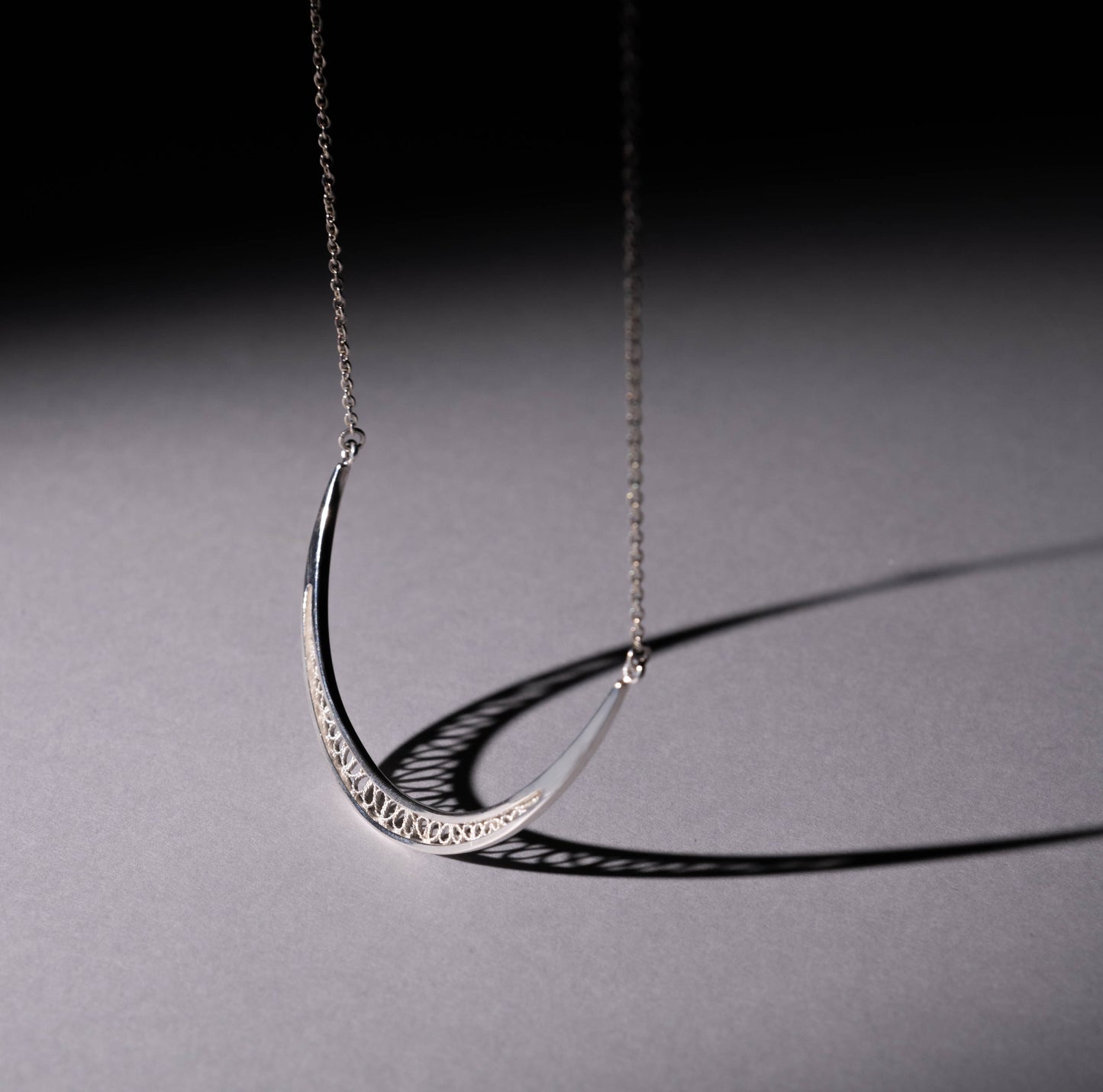 pre-order / crescent moon necklace